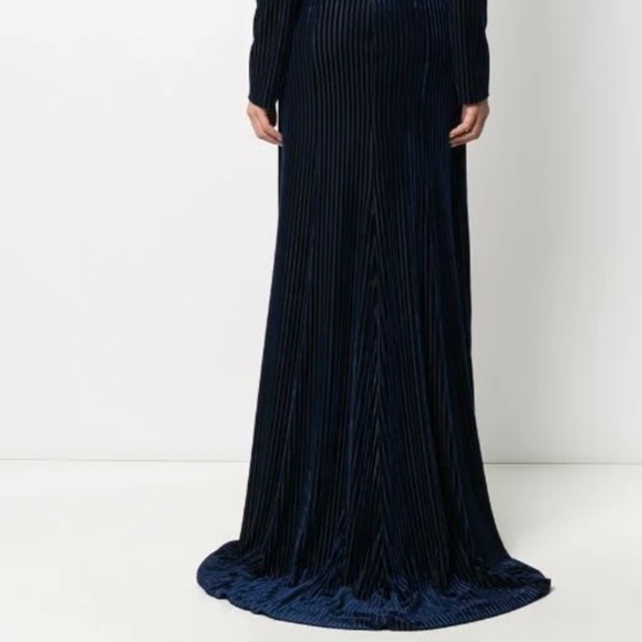 Galvan Stardust Gown Navy - Picture 3 of 4